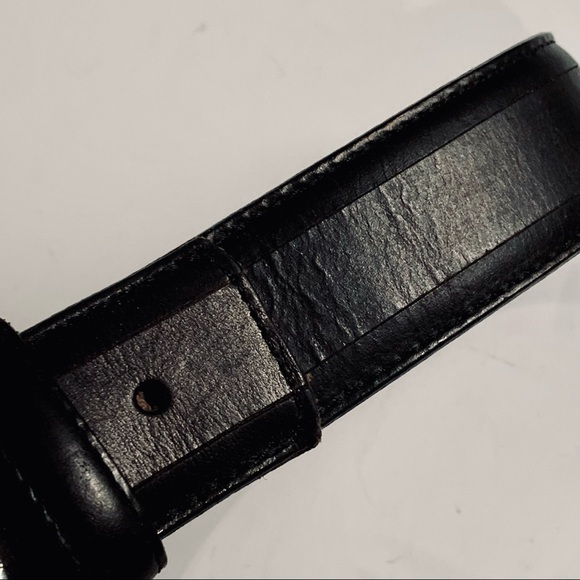 Brighton Black Leather Belt Silver Buckie‎ 34 main image 7